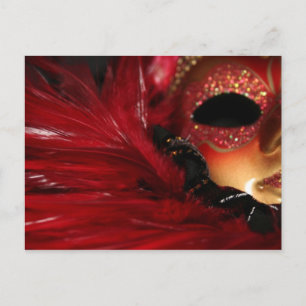 Mardi Gras Mask Postcard