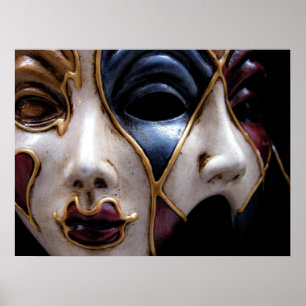 Mardi Gras Mask Poster