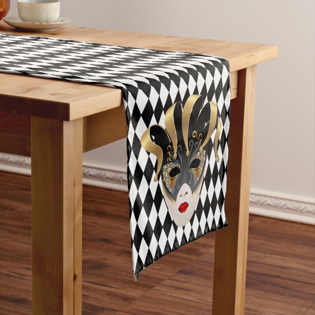 Mardi Gras Mask Table Runner (In Situ)