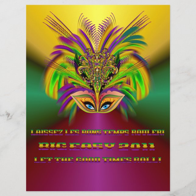 Mardi-Gras-Mask-The-Queen-V-3 Flyer (Front)
