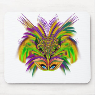 Mardi-Gras-Mask-The-Queen-V-3 Mouse Pad