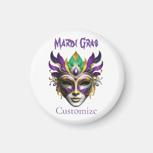 Mardi Gras Mask Thunder_Cove Magnet