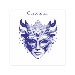Mardi Gras Mask Thunder_Cove Self-inking Stamp