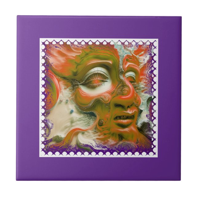 Mardi Gras Mask Tile (Front)