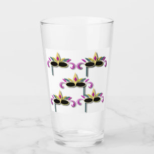 Mardi Gras masks design Colourful Glass