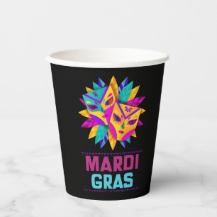 Mardi Gras Masks Paper Cup