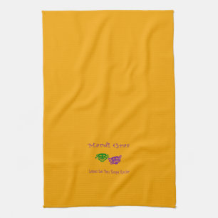 Mardi Gras Masks Rouler Kitchen Towel