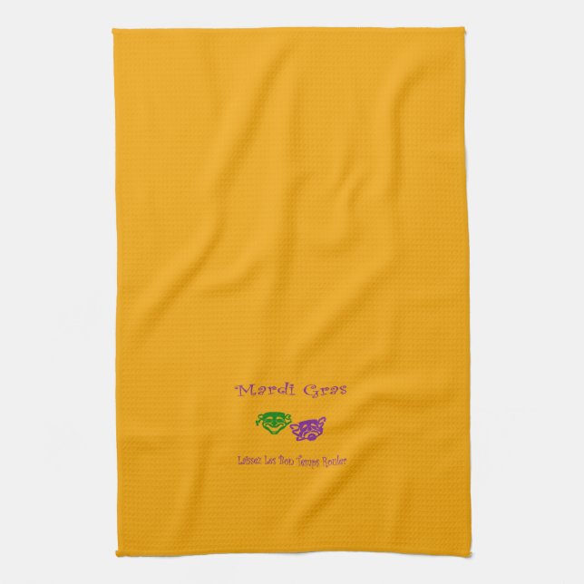 Mardi Gras Masks Rouler Kitchen Towel (Vertical)