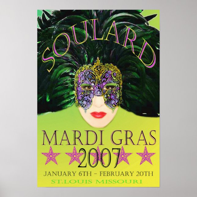 Mardi Gras Masque 2007 Poster St. Louis (Devant)