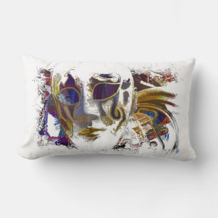 Mardi Gras Masque Lumbar Pillow