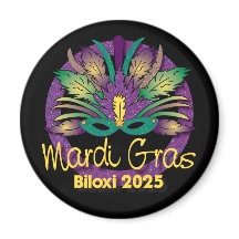 Mardi Gras Masque Magnet - 2025 - Biloxi, MS