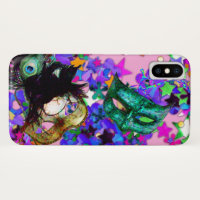 MARDI GRAS MASQUERADE BALL MASK confetti