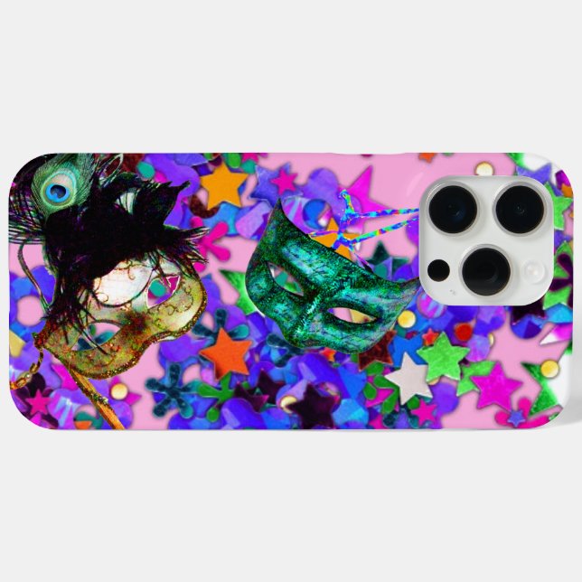 MARDI GRAS MASQUERADE BALL MASK  confetti Case-Mate iPhone Case (Back (Horizontal))