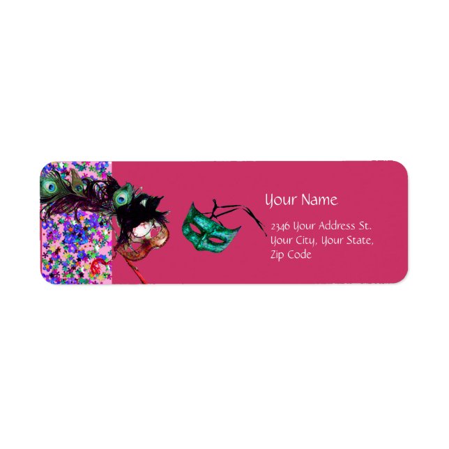 MARDI GRAS MASQUERADE Confetti (Front)