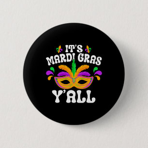 Mardi Gras Masquerade Mardi Parade Costume Mens An 2 Inch Round Button