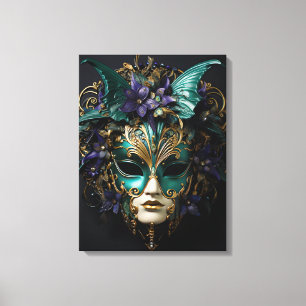 Mardi Gras Masquerade Mask Cosplay Design Canvas Print