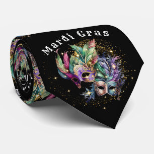 Mardi Gras Masquerade Mask Neck Tie