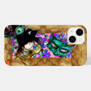 MARDI GRAS MASQUERADE parchment confetti Case-Mate iPhone 14 Case