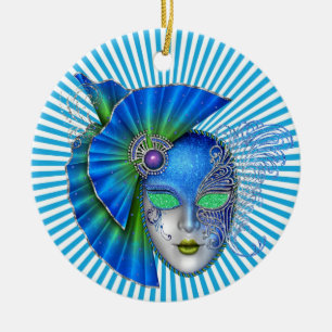 Mardi Gras - Masquerade - SRF Ceramic Ornament