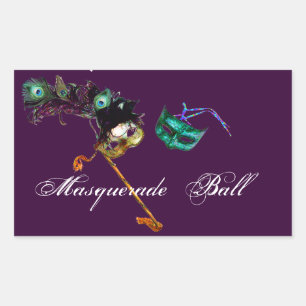 MARDI GRAS MASQUERADE STICKER