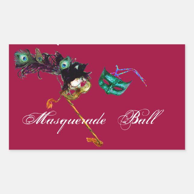 MARDI GRAS MASQUERADE STICKER (Front)