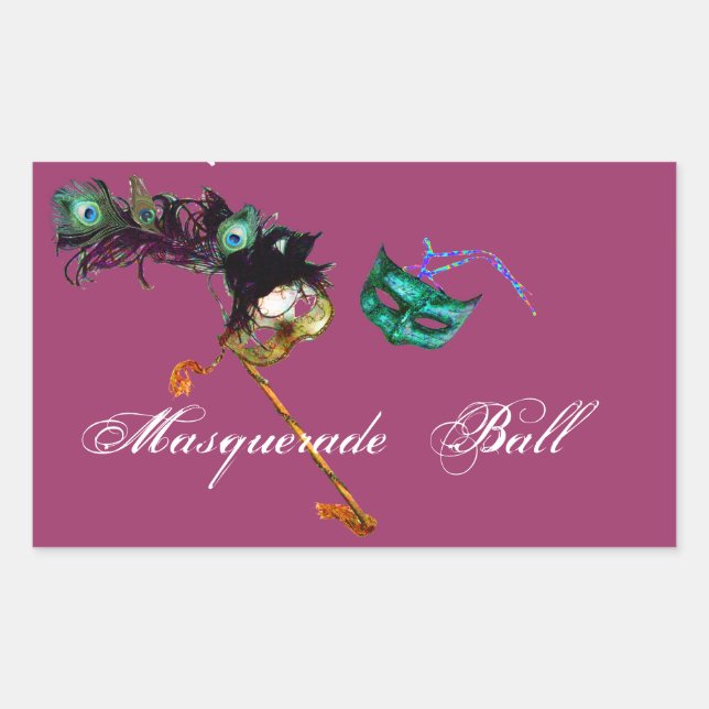 MARDI GRAS MASQUERADE STICKER (Front)
