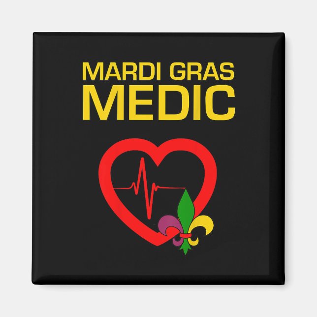 Mardi Gras Medic  Magnet (Front)
