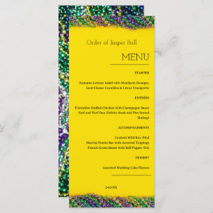 Mardi Gras Menu