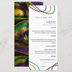 Mardi Gras Menu