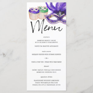 Mardi Gras Menu Thématique Modèle