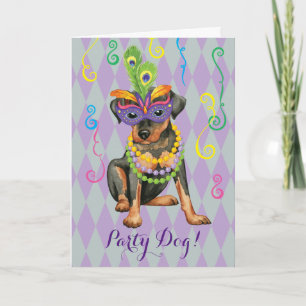 Mardi Gras Min Pin Card