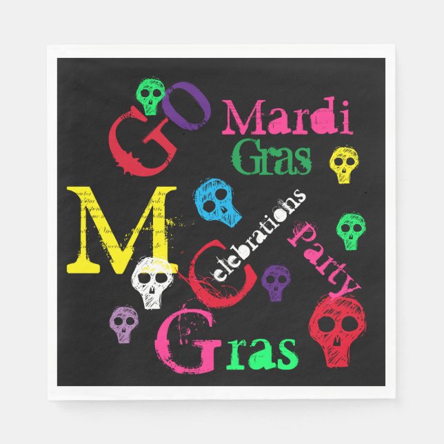 MARDI GRAS NAPKIN (Front)