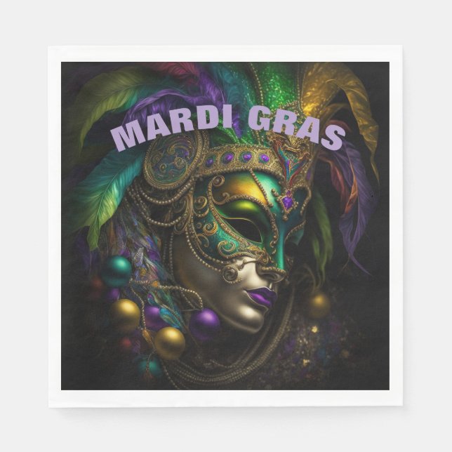 Mardi Gras  Napkin (Front)