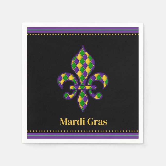 Mardi Gras  Napkin (Front)