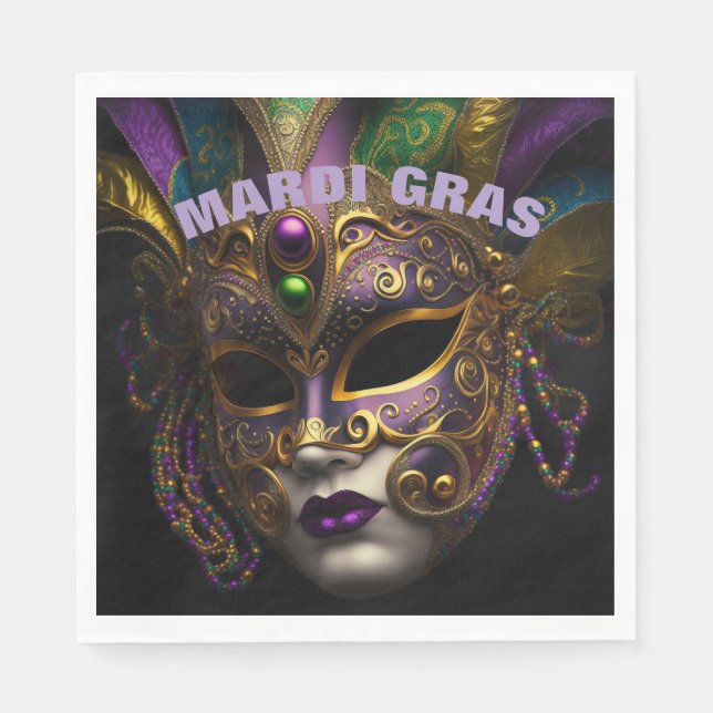 Mardi Gras  Napkin (Front)