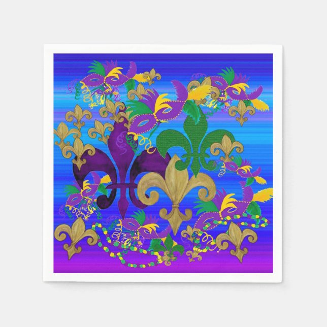 Mardi Gras Napkins (Front)