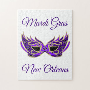 Mardi Gras New Orleans Mask Jigsaw Puzzle