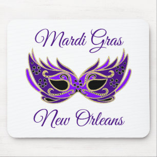 Mardi Gras New Orleans Mask Mouse Pad