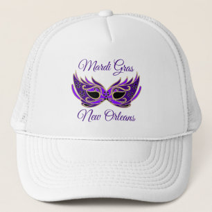 Mardi Gras New Orleans Mask Trucker Hat