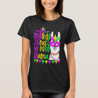 Mardi Gras No Prob Llama Alpaca Funny Carnival Cos