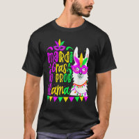 Mardi Gras No Prob Llama Alpaca Funny Carnival Cos