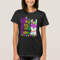 Mardi Gras No Prob Llama Alpaca Funny Carnival Cos