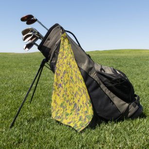 Mardi Gras Oil Abstract Golf Towel
