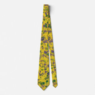 Mardi Gras Oil Abstract Tie