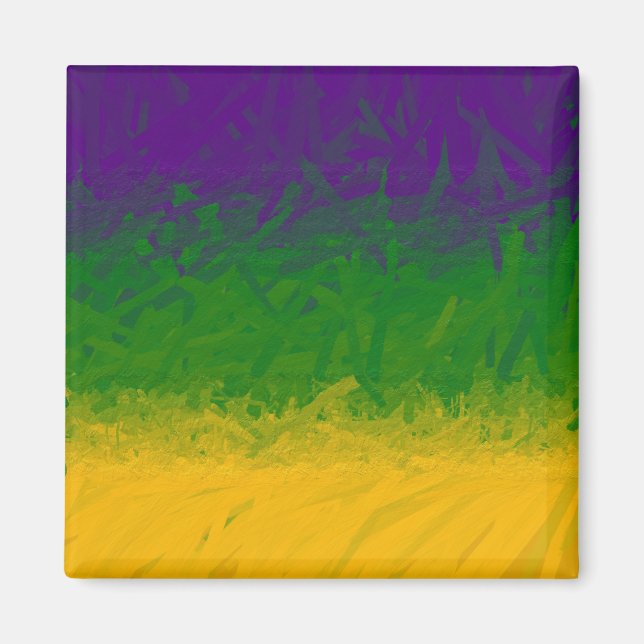 Mardi Gras Paint 0584. Magnet (Front)