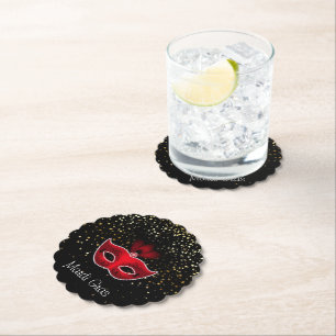 Mardi Gras Paper Coasters