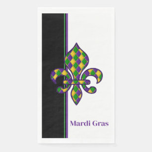 Mardi Gras Paper Guest Towels Napkin