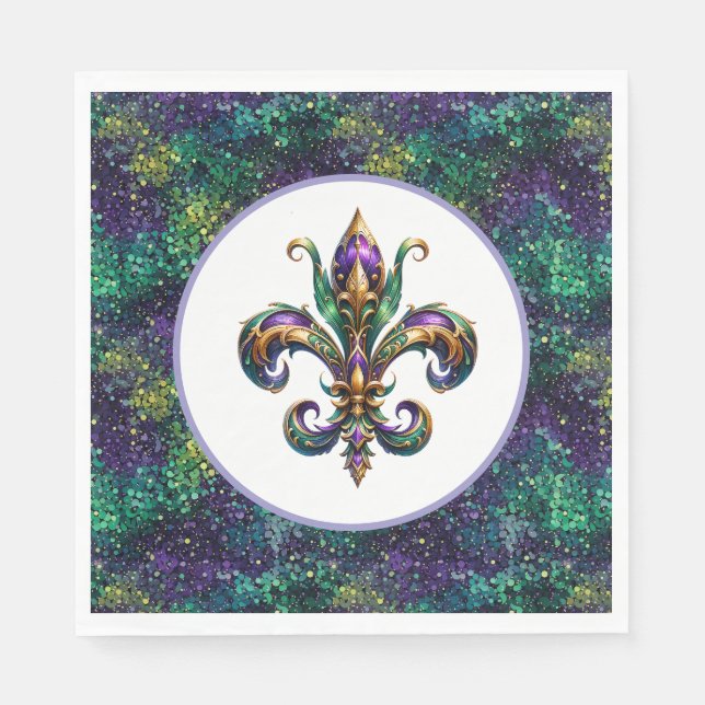 Mardi Gras Paper  Napkin (Front)