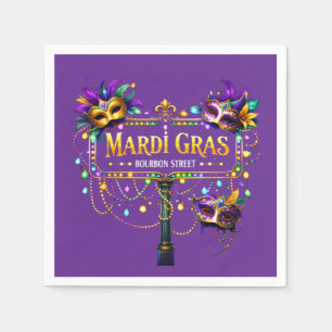 Mardi Gras Paper  Napkin