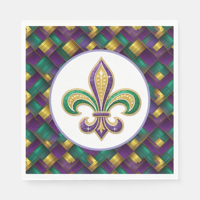 Mardi Gras Paper  Napkin (Front)